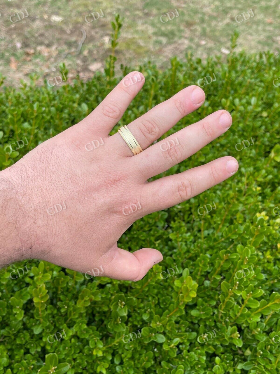 Mens Ladies plain Yellow Gold Wedding Band  customdiamjewel   