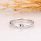 0.22ctw 14K Solid White Gold Lab Grown Diamond Wedding Band  customdiamjewel   