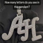 Iced Out AH Letter Diamond Pendant hip hop jewelry CustomDiamJewel   