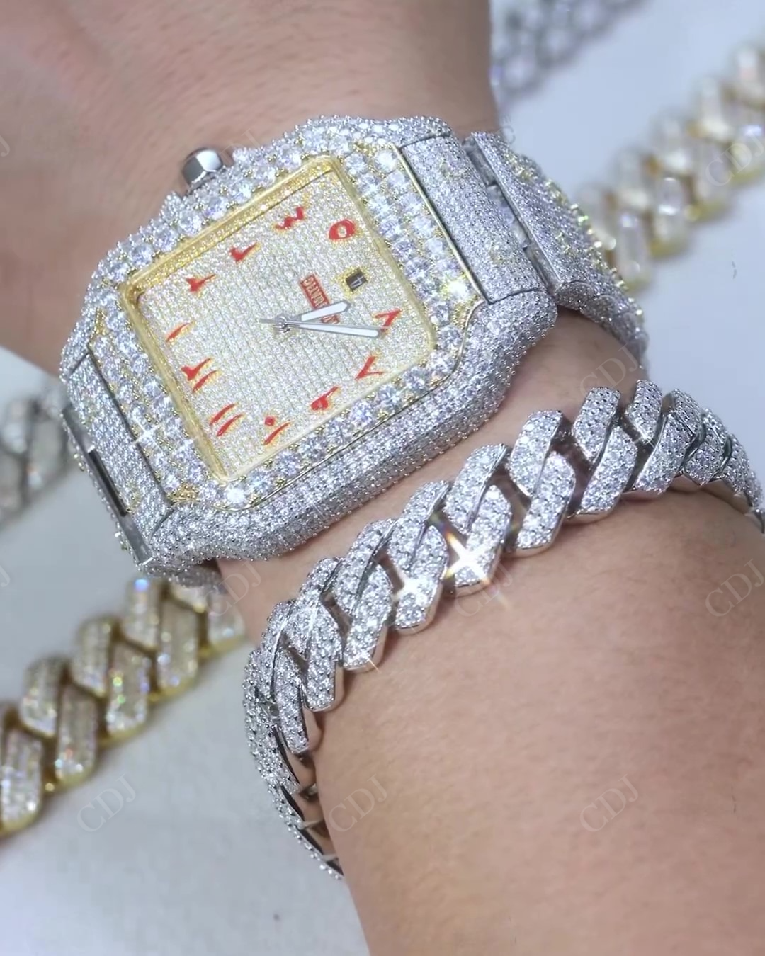 VVS 925 Sterling Silver Diamond Bracelet hip hop jewelry CustomDiamJewel   