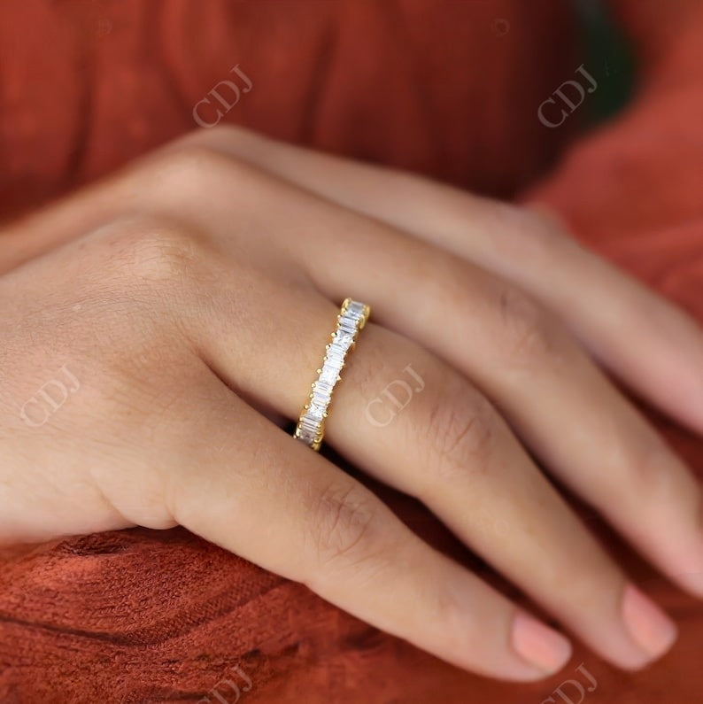 1.10CT Baguette and Princess Cut Natural Diamond Wedding Band  customdiamjewel   