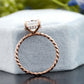 Cushion Lab-Grown Diamond Spiral Band customdiamjewel