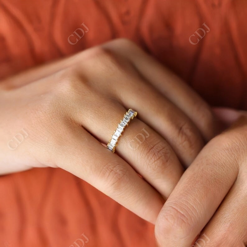 1.10CT Baguette and Princess Cut Natural Diamond Wedding Band  customdiamjewel   