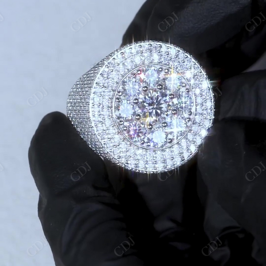 Cluster Iced out hip Hop Diamond Ring hip hop jewelry CustomDiamJewel