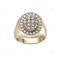 Silver Moissanite Double Halo Gold Ring hip hop jewelry customdiamjewel