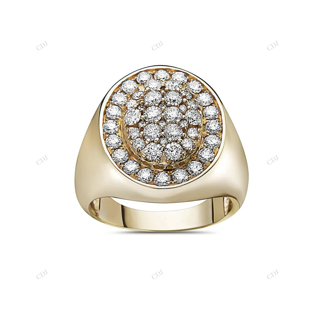 Silver Moissanite Double Halo Gold Ring hip hop jewelry customdiamjewel