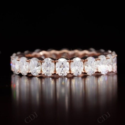 4.4 CTW Oval  Lab grown Diamond Wedding Band  customdiamjewel   