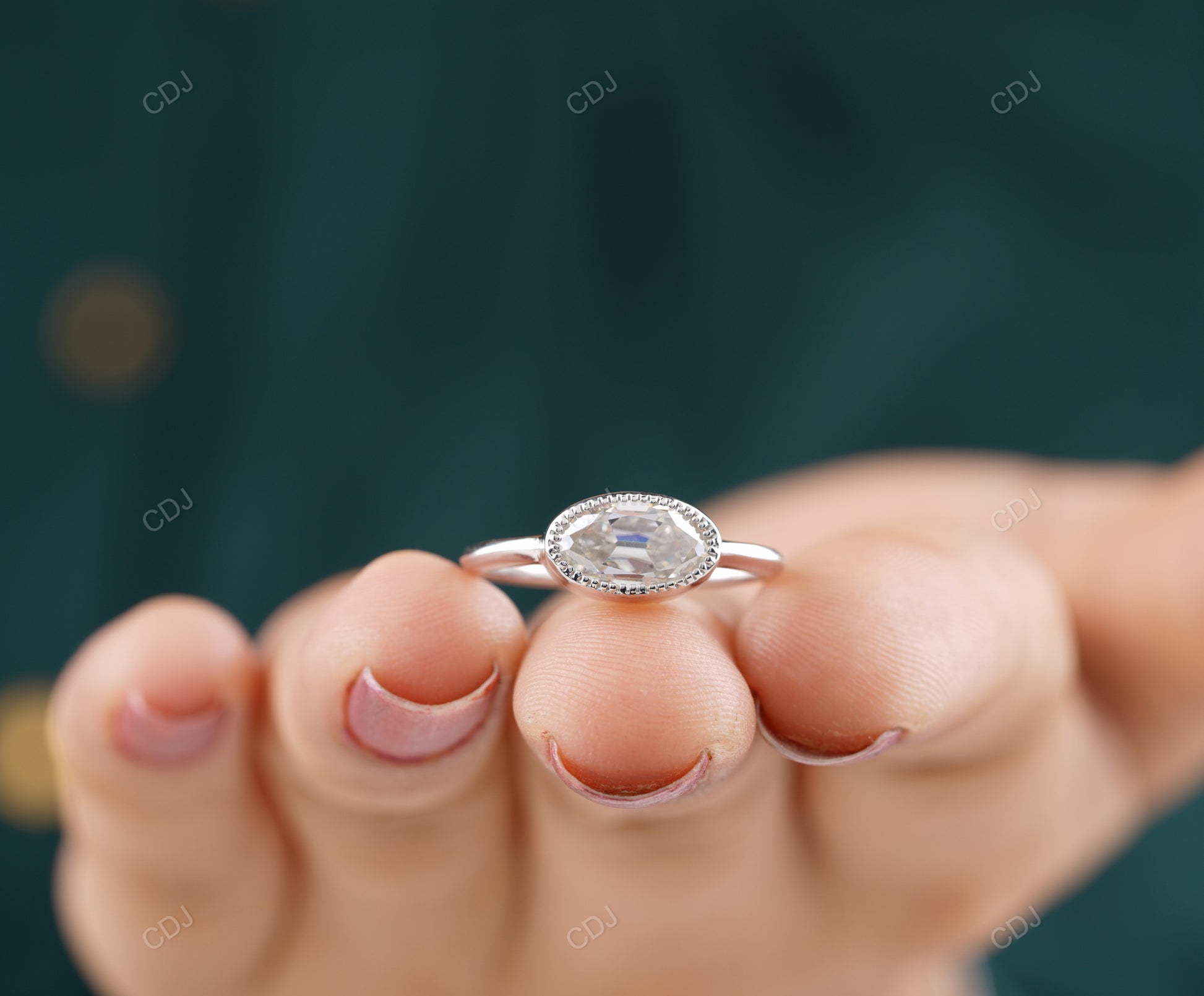 East West Lab-Grown Diamond Ring customdiamjewel