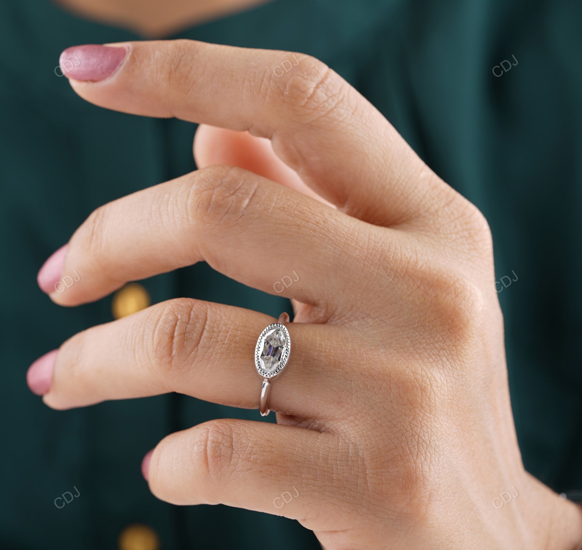 East West Lab-Grown Diamond Ring customdiamjewel