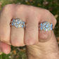 Iced Diamond Solitaire Compass Star Ring  customdiamjewel   
