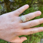 Iced Diamond Solitaire Compass Star Ring  customdiamjewel   