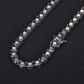 5MM Black Diamond Silver Tennis Chain hip hop jewelry CustomDiamJewel