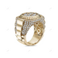 925 Silver Moissanite Cluster Ring for Men hip hop jewelry customdiamjewel