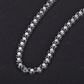 5MM Black Diamond Silver Tennis Chain hip hop jewelry CustomDiamJewel
