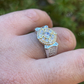 Iced Diamond Solitaire Compass Star Ring  customdiamjewel   