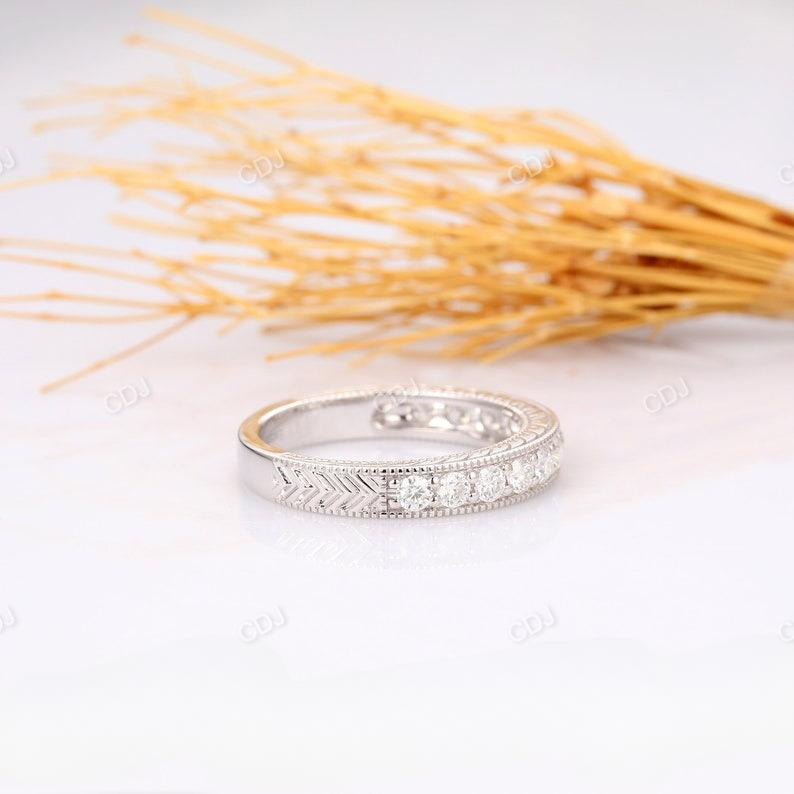 0.30CTW Filigree Channel Set Diamond Art Deco Wedding Band  customdiamjewel   