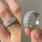 Lab Grown Diamond Round Cut Thick Band