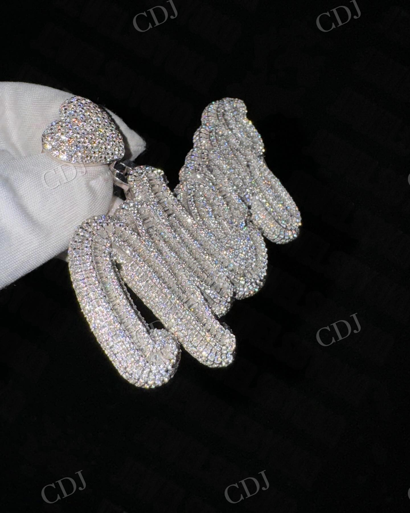 Hip Hop Sterling Silver Moissanite Diamond Custom Pendant hip hop jewelry customdiamjewel   