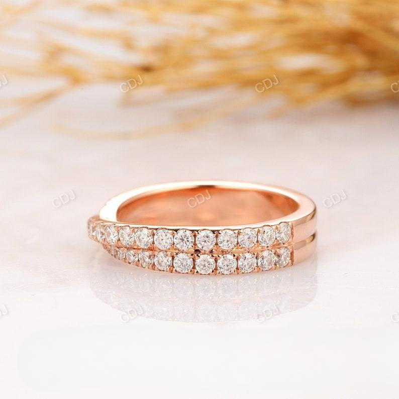 3/4 Eternity 0.89CTW Twist Matching Wedding Band  customdiamjewel   