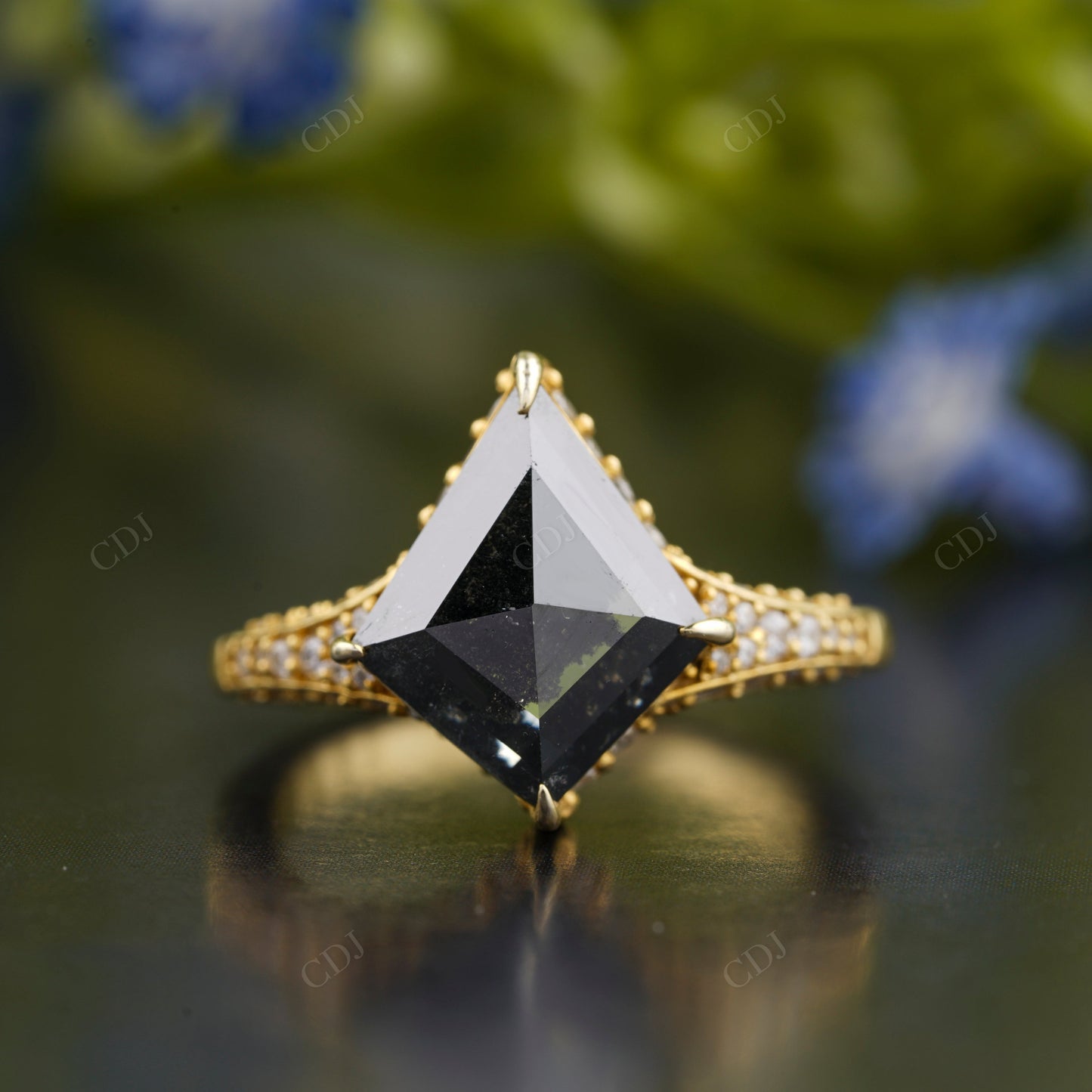 Black Kite Moissanite Diamond Ring customdiamjewel
