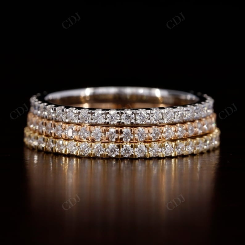 0.40CTW Full Eternity lab grown Wedding band  customdiamjewel   