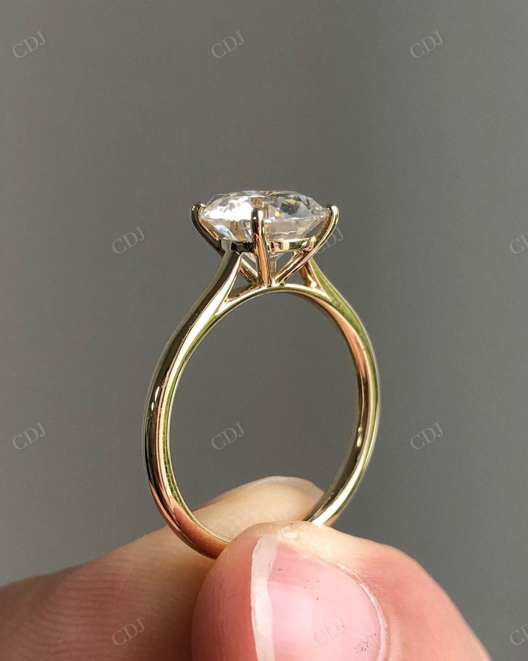 Solitaire Prong Set Lab Grown Diamond Ring