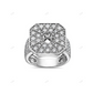 Iced-Out 925 Silver Moissanite Men's Ring hip hop jewelry customdiamjewel