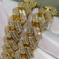 New Style Baguette Diamond Set Cuban Chain hip hop jewelry CustomDiamJewel   
