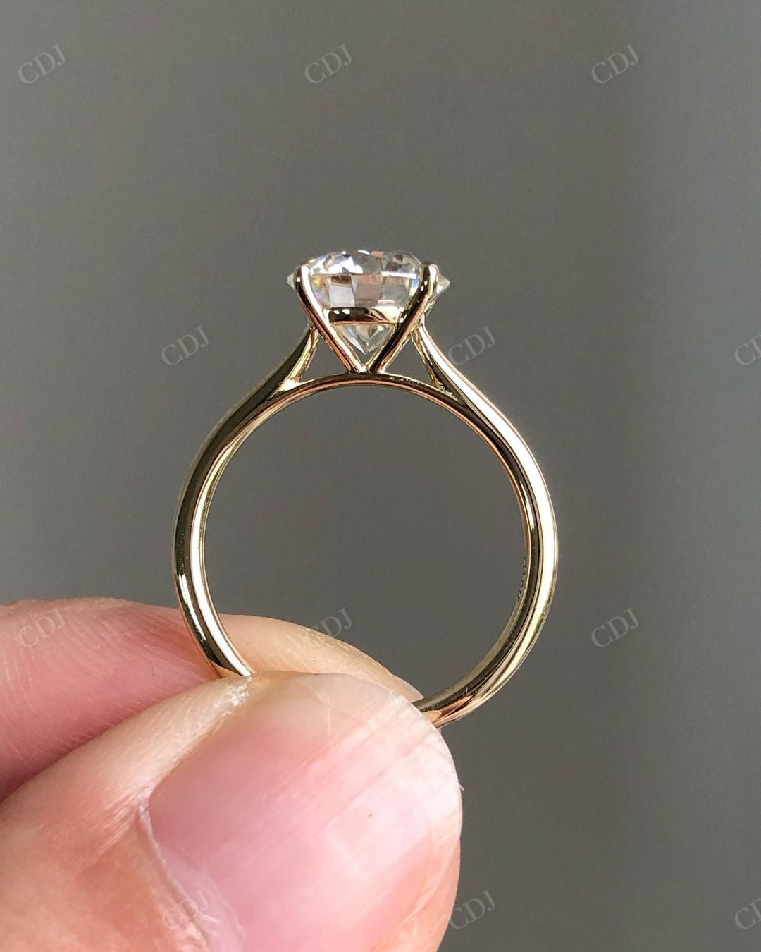 Solitaire Prong Set Lab Grown Diamond Ring