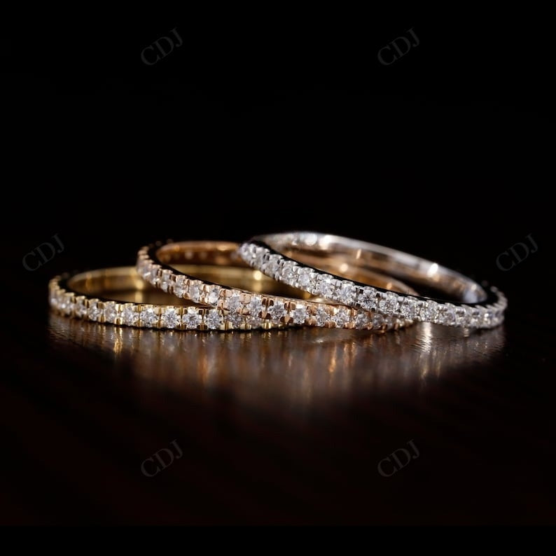 0.40CTW Full Eternity lab grown Wedding band  customdiamjewel   
