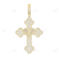 Fully Iced Out VVS Moissanite Cross Hip Hop Diamond Pendant customdiamjewel