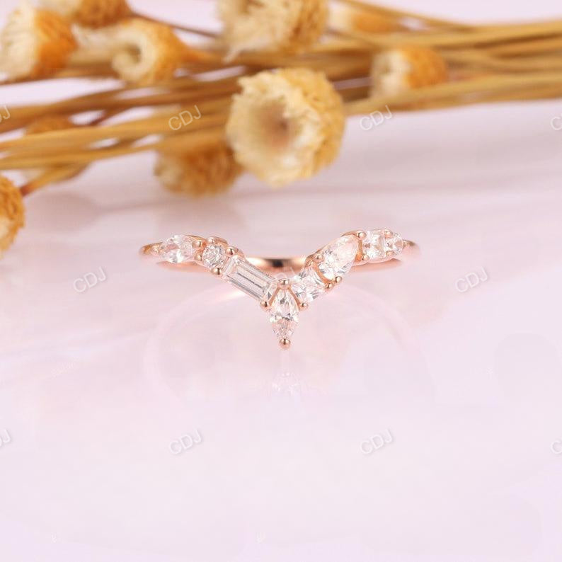 0.67CTW Lab Grown Diamond Art Deco Wedding Band  customdiamjewel   