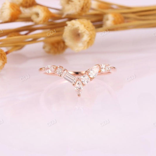 0.67CTW Lab Grown Diamond Art Deco Wedding Band  customdiamjewel   