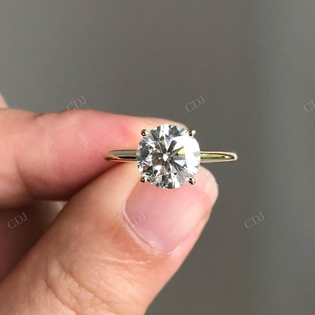 Solitaire Prong Set Lab Grown Diamond Ring