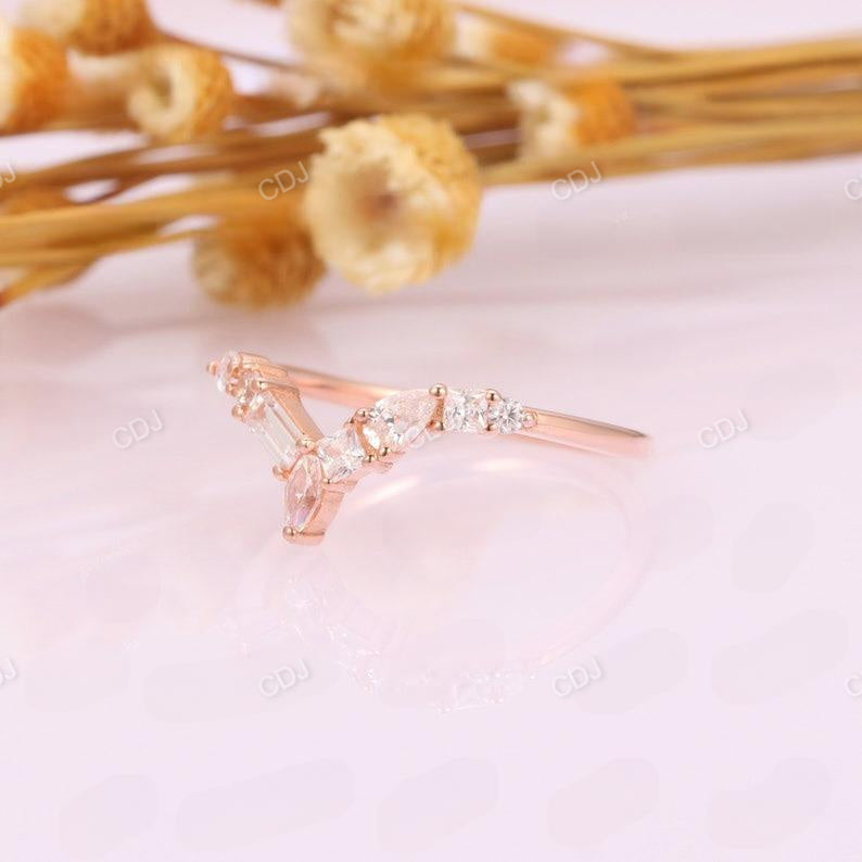 0.67CTW Lab Grown Diamond Art Deco Wedding Band  customdiamjewel   