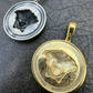 Gold Round Medusa Medallion Pendant For Mens And Ladies  customdiamjewel   