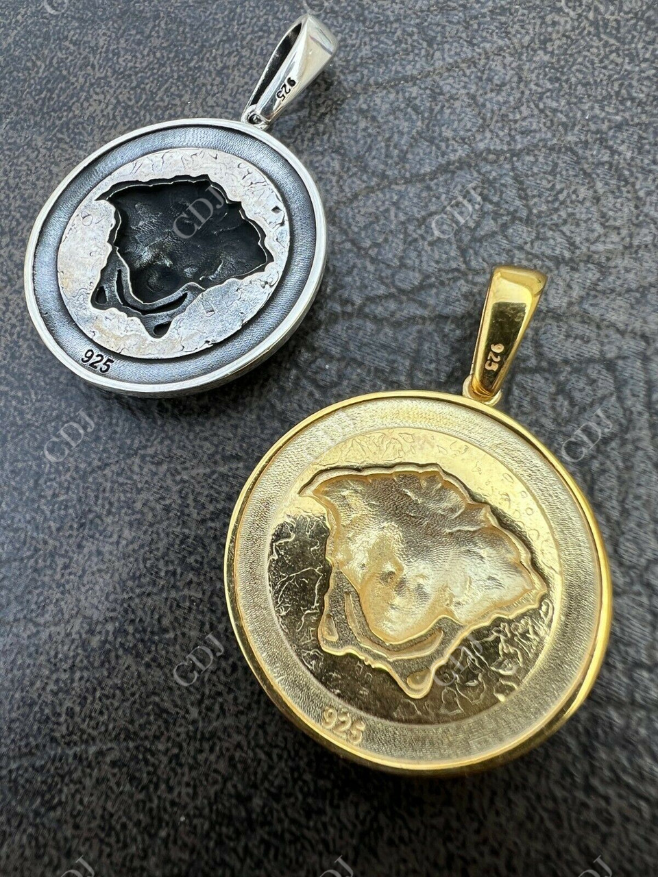 Gold Round Medusa Medallion Pendant For Mens And Ladies  customdiamjewel   