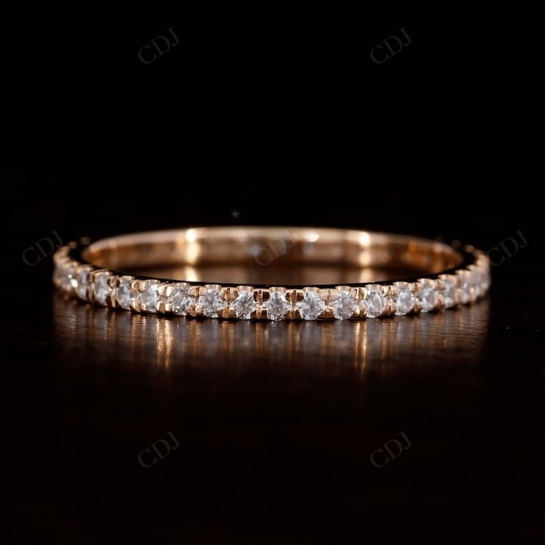 0.40CTW Full Eternity lab grown Wedding band  customdiamjewel 10KT Rose Gold VVS-EF