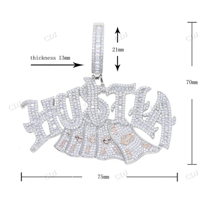 Customized Letter Hip Hop Diamond Pendant customdiamjewel