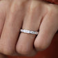 1.02CT Princess Cut Real Diamond Channel Set Wedding Band  customdiamjewel   