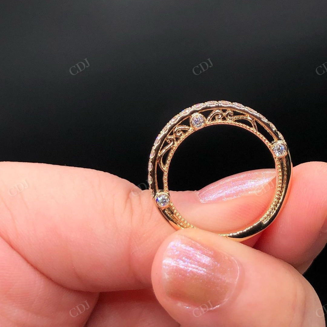 Vintage Lab Grown Diamond Stacking Band