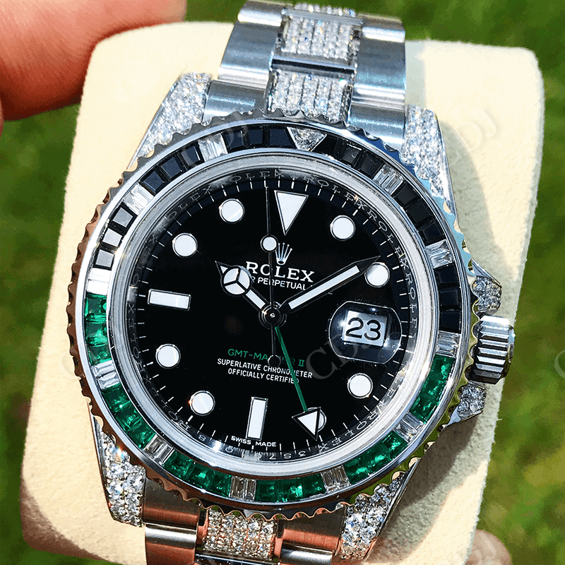 41MM Rolex Moissanite Hip Hop Watch For Men customdiamjewel