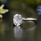 Classic Oval Halo Lab-Grown Diamond Ring