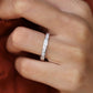 1.02CT Princess Cut Real Diamond Channel Set Wedding Band  customdiamjewel   