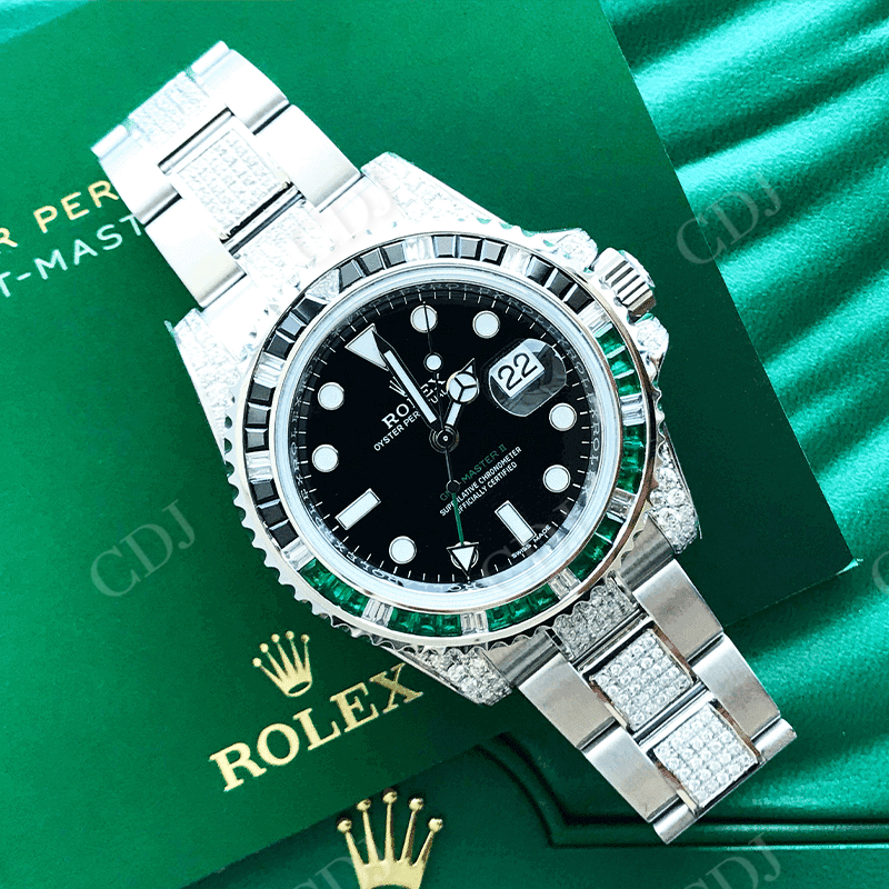 41MM Rolex Moissanite Hip Hop Watch For Men customdiamjewel