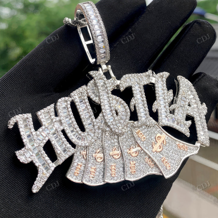 Customized Letter Hip Hop Diamond Pendant customdiamjewel