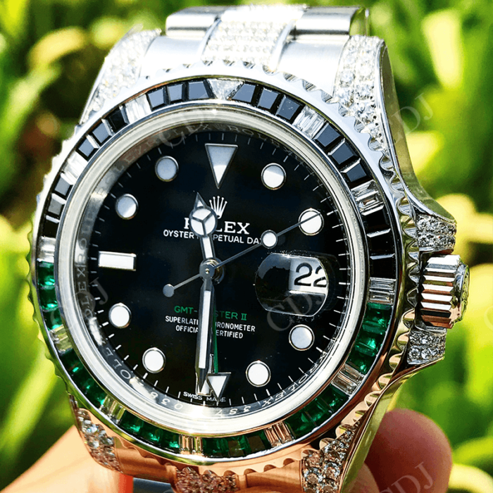 41MM Rolex Moissanite Hip Hop Watch For Men customdiamjewel