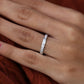 1.02CT Princess Cut Real Diamond Channel Set Wedding Band  customdiamjewel   