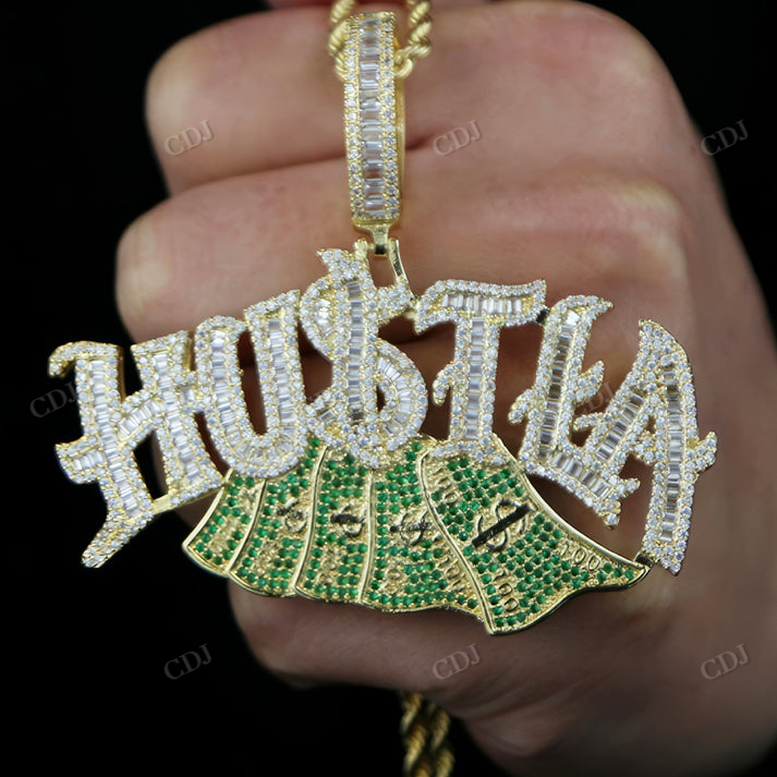 Customized Letter Hip Hop Diamond Pendant customdiamjewel