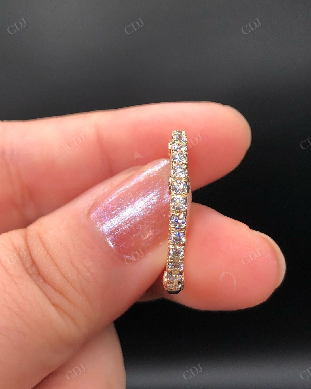 Vintage Lab Grown Diamond Stacking Band